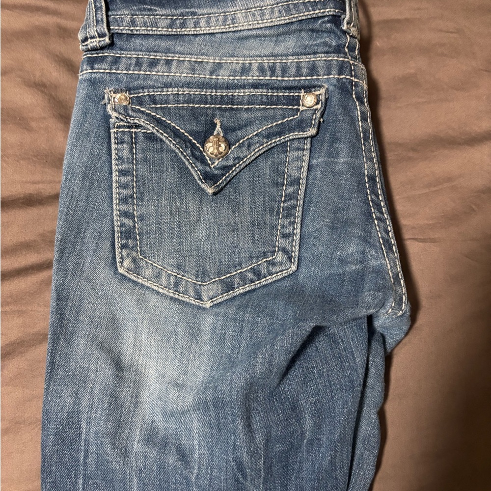 Miss Me Classic Blue Jeans with Embellished Pockets